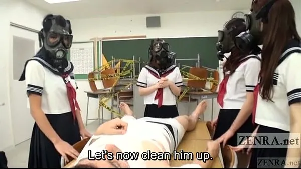 HD CFNM Gas Mask Japanese inspection Subtitled energetické klipy
