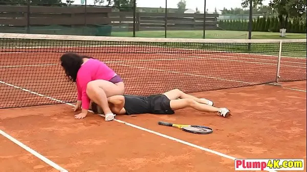 HD BBW milf won in tennis game claiming her price outdoor sex clipes de energia