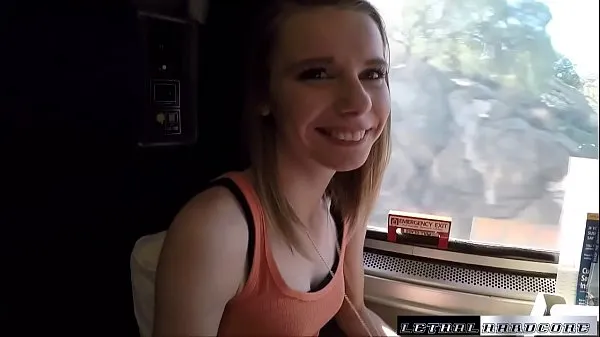 HD Catarina gets her teen Russian pussy plowed on a speeding train energy Clips
