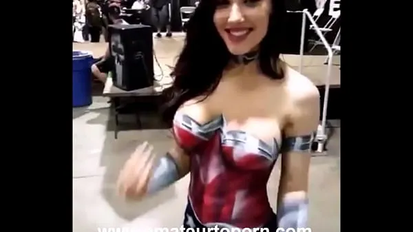 HD Naked Wonder Woman body painting,amateur teen energetické klipy