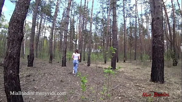 HD Public outdoor fuck for fit Mia in the forest. Mia Bandini انرجی کلپس