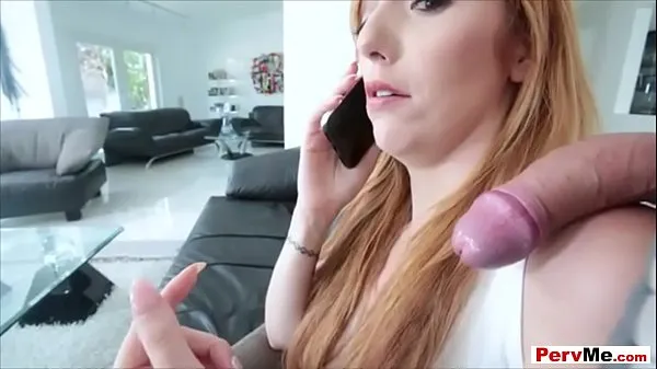 HD Stepmom sucks my cock while she is on a conference call مقاطع الطاقة