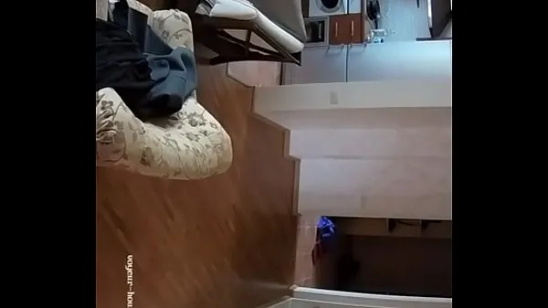 HD Couple spy cam at living room energetické klipy