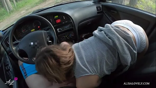 HD Horny Passenger Sucks Dick While Driving Car and Fucks Driver POV - Alisa Lovely energy Clips