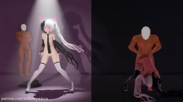 HD Front and back lovers-Hatsune Miku ενεργειακά κλιπ
