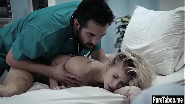 HD Helpless blonde used by a dirty doctor with huge thing energieclips