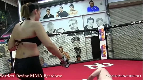 HD Scarlett Devine Mixed Martial Arts Femdom Beatdown energetski posnetki
