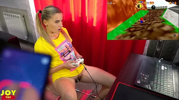 HD Letsplay Retro Game With Remote Vibrator in My Pussy - OrgasMario By Letty Black energetické klipy