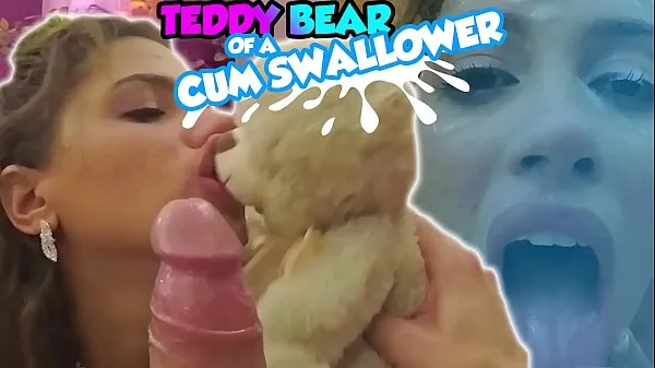 HD Trailer Teen received Huge Cum Load on her Face while Holding her TeddyBear energy Clips