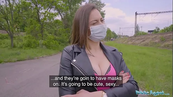 HD Public Agent Face Mask Fucking a sexy sweet teenager with Big Natural Boobs energia klipek