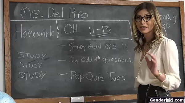 HD Busty trans teacher Korra Del Rio analed energy Clips