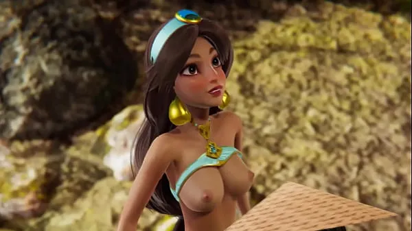 Klipy energetyczne Disney Futa - Raya gets creampied by Jasmine - 3D Porn HD