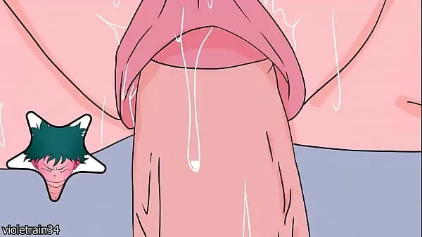 HD Midoriya massages Uraraka's tits and fucks her - My Hero Academia hentai energiklipp