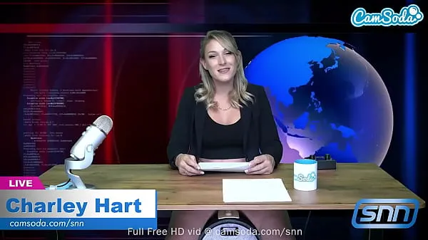 HD Camsoda - Hot Blonde Milf rides Sybian and masturbates during news cast คลิปพลังงาน