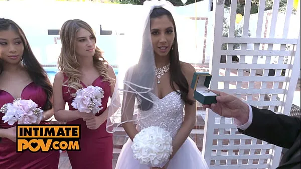 HD itsPOV - Wedding night fuck foursome with Gianna Dior, Kristen Scott and Jade Kush energiklip