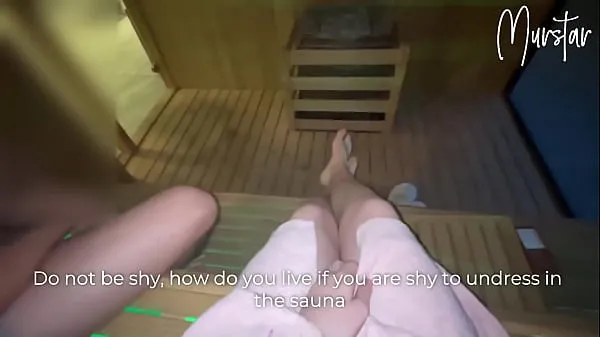 Klipy energetyczne Risky blowjob in hotel sauna.. I suck STRANGER HD
