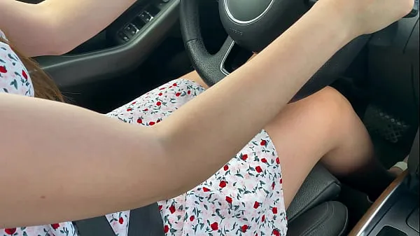 HD Stepmother: - Okay, I'll spread your legs. A young and experienced stepmother sucked her stepson in the car and let him cum in her pussy energetski posnetki
