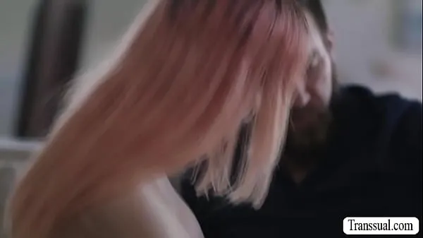 HD Pink haired TS comforted by her bearded stepdad by licking her ass to makes it wet and he then fucks it so deep and hard energy Clips