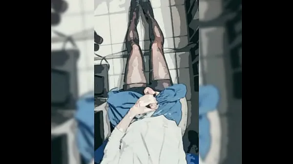 高清Cosplay short skirt black stockings masturbation能量剪辑