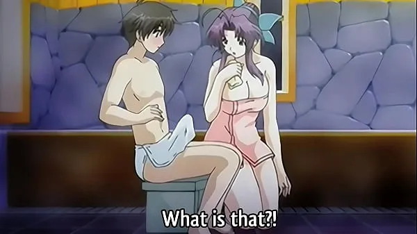 Klipy energetyczne Step Mom gives a Bath to her 18yo Step Son - Hentai Uncensored [Subtitled HD