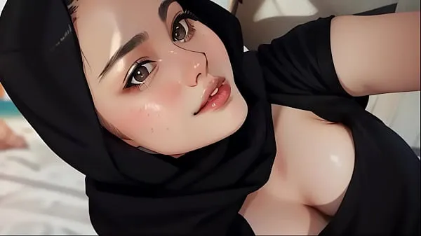 HD plump hijab playing toked energialeikkeet