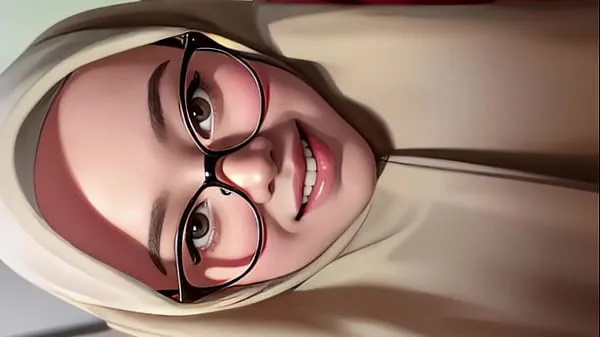 HD hijab girl shows off her toked ενεργειακά κλιπ