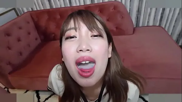 HD Big breasted married woman, Japanese beauty. She gives a blowjob and cums in her mouth and drinks the cum. Uncensored energy Clips