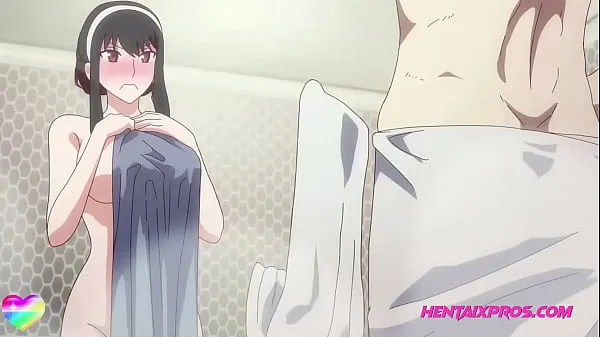 HD Ex Couple Bathroom Reconciliation Sex in the Shower - UNCENSORED ANIME energy Clips