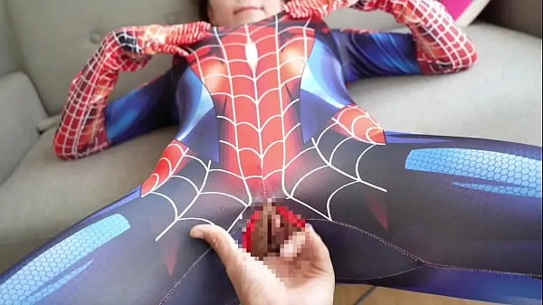 HD Pov】Spider-Man got handjob! Embarrassing situation made her even hornier Klip tenaga